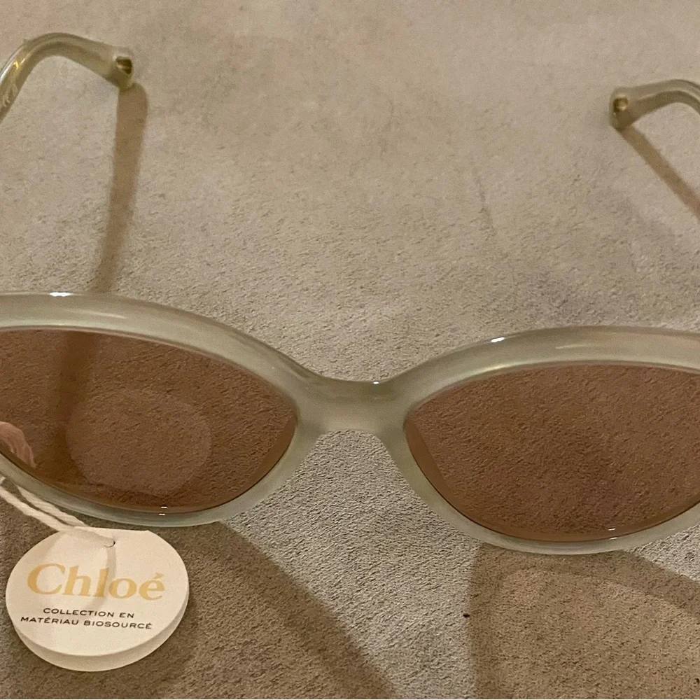 Cream CHLOE Cat-Eye Sunglasses